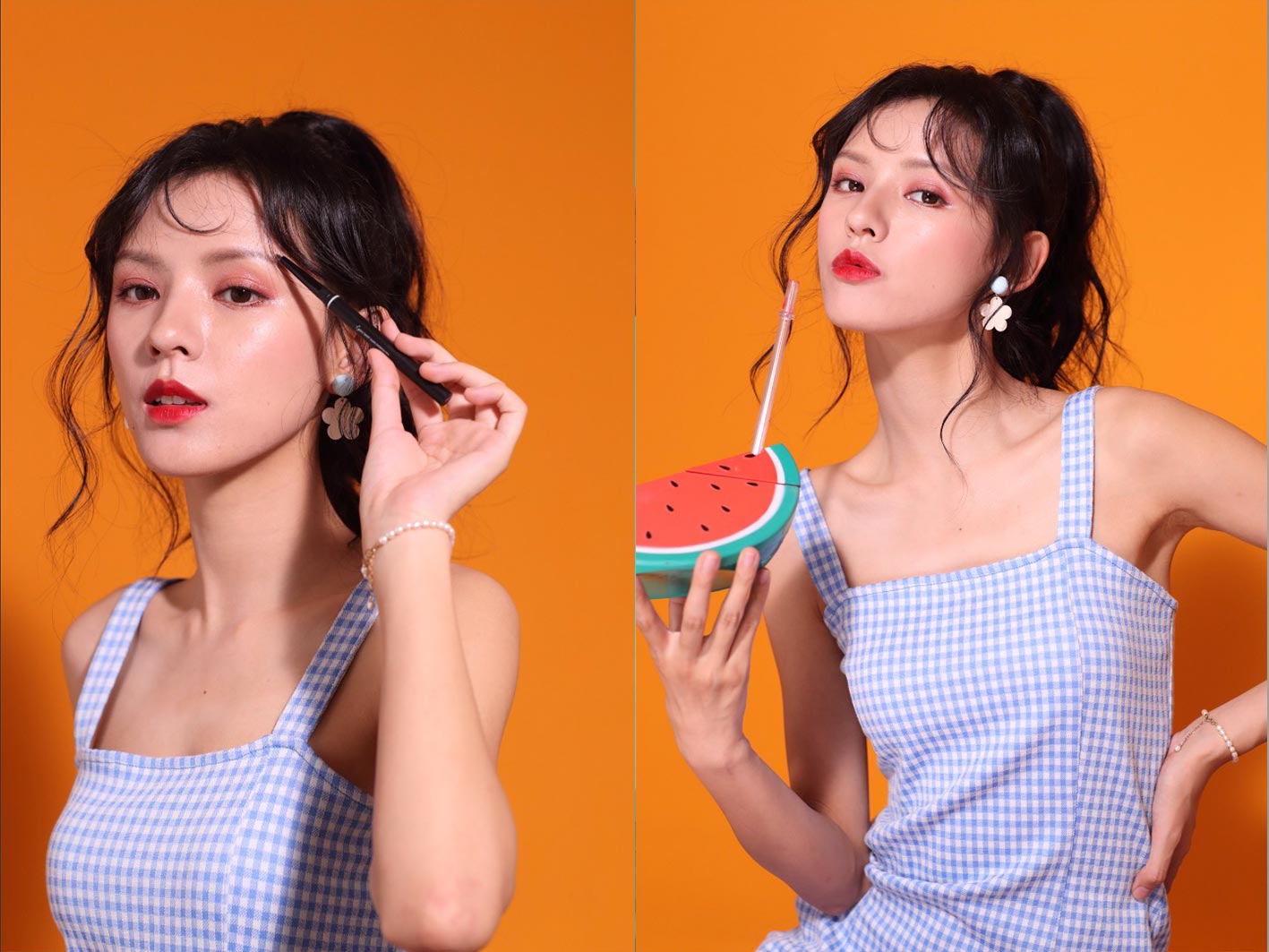 修图练习生图素材 JPG格式未修原图 张予曦棚拍宣传照橙色背景 人像原图 第1张-修图人 修图练习生图素材 JPG格式未修原图 张予曦棚拍宣传照橙色背景 人像原图 第1张